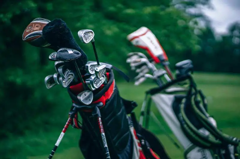 Golf clubs in bag