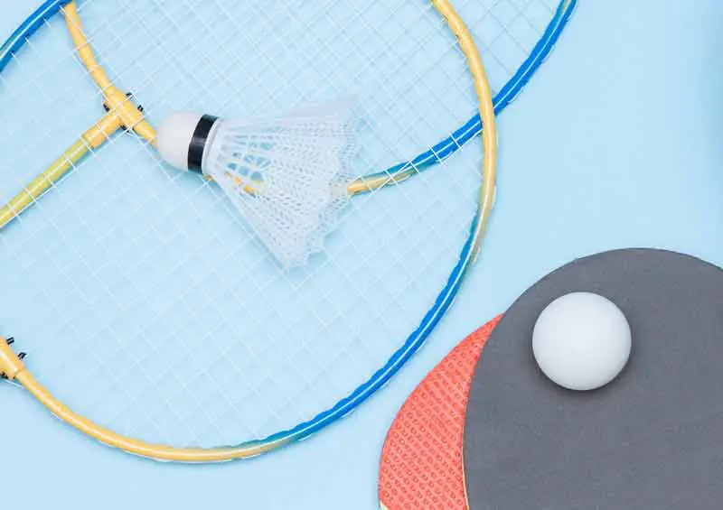 Badminton and table tennis rackets
