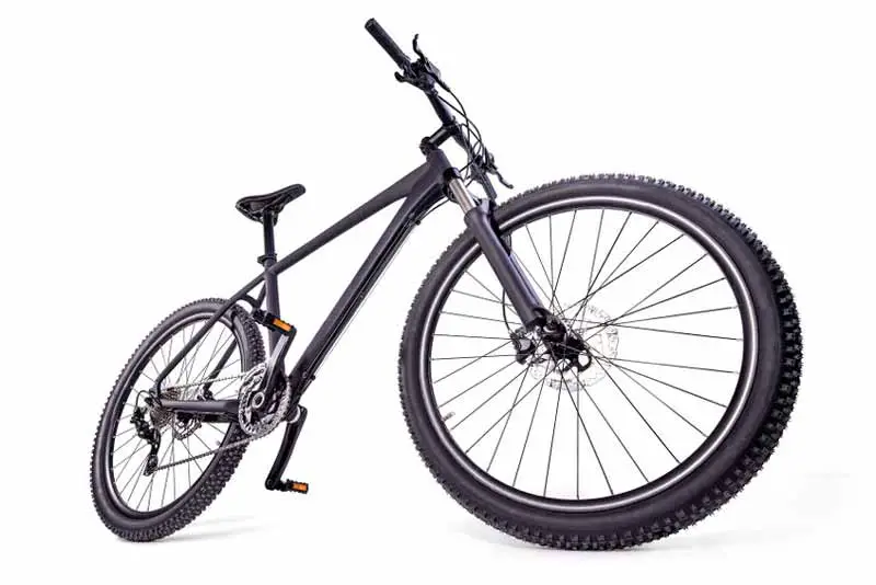 Mountain bike with tires